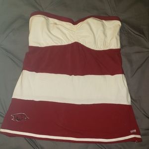 Arkansas Razorback tube top